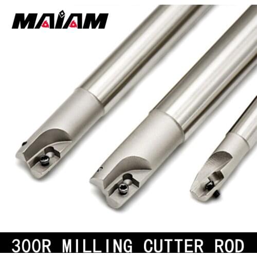 300R milling cutter tool holder c20 c24 c25 120 150 200 250 rod Right angle 90 degree milling cutter arbor for APM1135 inserts