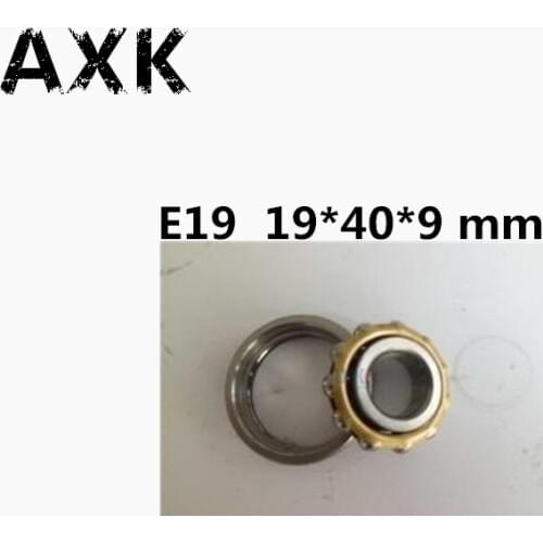 Free shipping 1pcs high quality E19 Magneto Bearing 19*40*9 mm Angular Contact Separate Permanent Motor Ball Bearings EN19 FB19