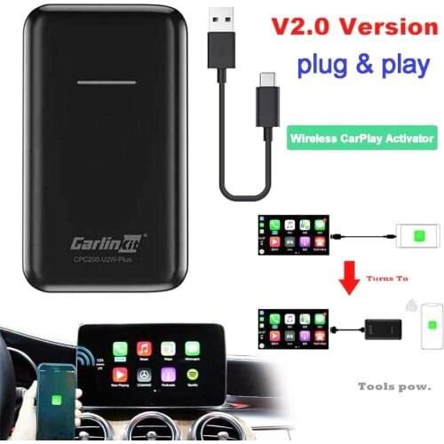 Carlinkit Apple CarPlay IOS 13 2.0 USB Update Wireless Auto Connect for Car OEM Original Wired CarPlay To Wireless Carplay Black