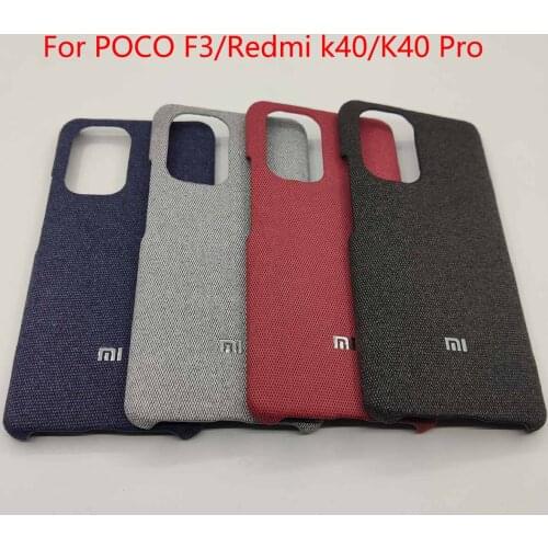 POCO F3 fabric Case Xiaomi Redmi K40 Pro K40 Canvas Case POCO F2 Pro Luxury Pattern Phone Cover POCO X3 NFC Protective shell
