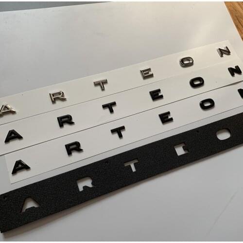 For VW CC ARTEON Rear Trunk Emblem Tailgate Logo Badge Letter Script Sticker Nameplate Car Accessories