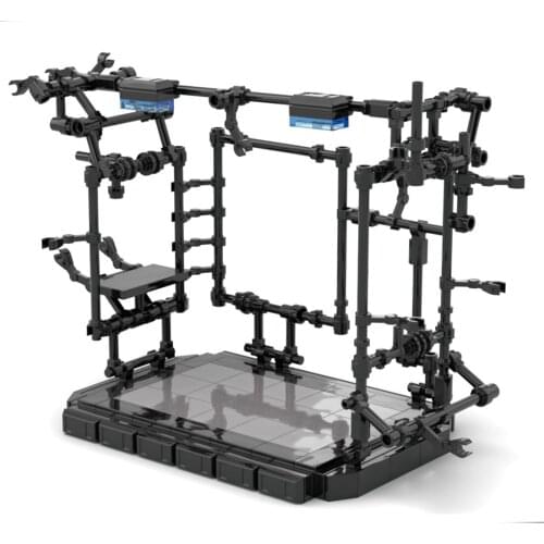 HOTSALE 212Pcs Display Stand Holder Bricks for MOC Mecha Model Small Particle Building Blocks Educational Toy Set