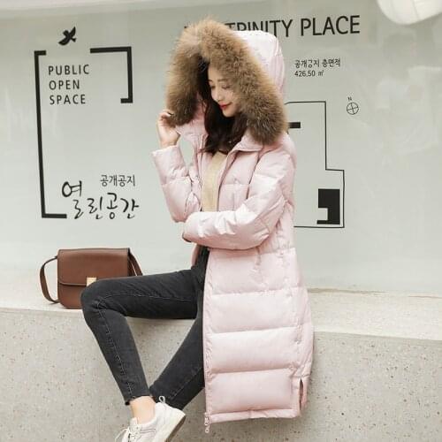 KMETRAM Womens Down Jacket Winter Jacket Women Real Raccoon Fur Collar Warm Parka Women Coat Warm Parkas Manteau Femme S1190079