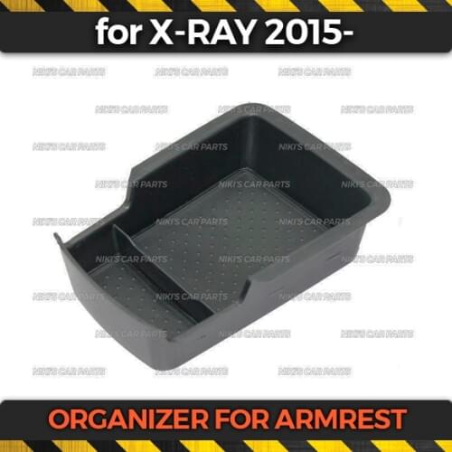 Console for Lada X-Ray 2015- in car center armrest plastic ABS storage box container glove holder pocket car styling accessories