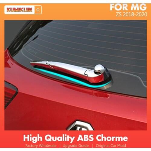 3Pcs ABS Chrome Rear Windshield Window Wiper Cover Trim Bright Style Exterior Accessories Fit For MG ZS 2018 2019 2020