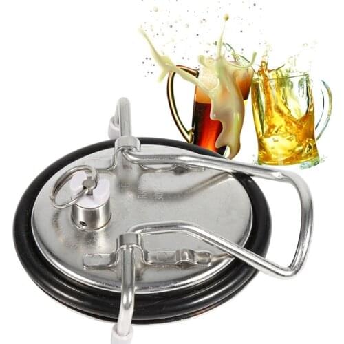 Stainless Steel Keg Lid Replacement Corny Keg Soda Lid Homebrew Beer Wine Barrel Cover Cap Beer Growler Keg Accessories