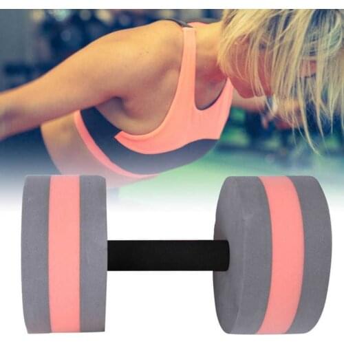 New Floating Dumbbell Water Foam Dumbbell Swim Gym Dumbbell Water Weight Aerobics Automatic Float Aquatic Barbell For Water Yoga