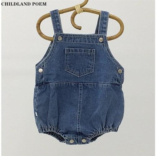 Baby Clothes Denim Baby Romper Jumpsuit Newborn Baby Boys Girls Romper Clothes Infant Baby Jumpsuit Overalls Toddler Playsuit