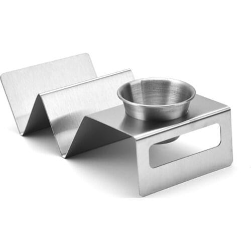 Taco Holder Stands Stainless Steel with Easy-Access Handle, Oven, Grill, and Dis 85LA