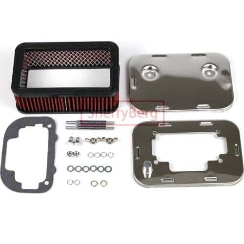 SherryBerg FAJS AIR Air Cleaner FOR EMPI WEBER CARB carburetor carburettor 32/ 36 DGEV DFEV DGV DGAV DGAS CHROME AIR FILTER 65mm