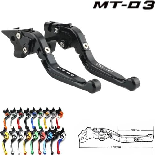 For YAMAHA MT-03 MT03 MT 03 2005-2014 2006 2007 2008 2009 2010 Motorcycle Accessories Folding Extendable Brake Clutch Levers