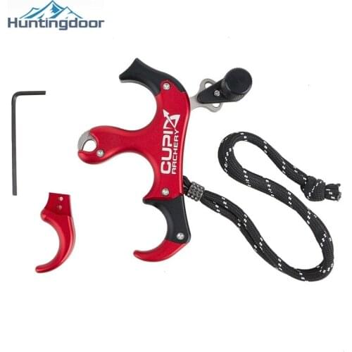 Compound Bow Release 3/4 Finger With Aviation Grade Aluminum Alloy Insurance Archery Accessory for Hunting Shooting