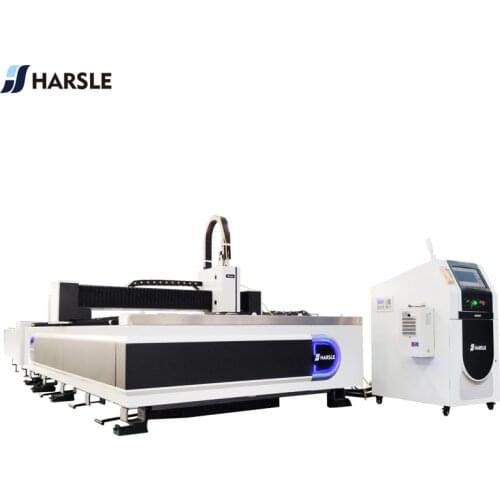 HARSLE 1500W Automatic Closed Type CNC Fiber Laser Cutting Machine for Sheet Metal