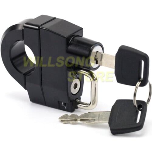 Universal Helmet Lock Anti-theft Security Clamp For 25mm Handlebar All Models Motorcycle Accessories