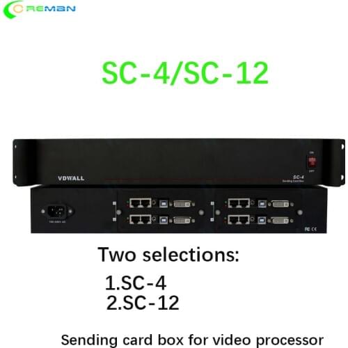 Video processor part sending card box sc4 sc12 LVP909 LVP609 small pixel rental led display p2 p3 p2.5 video wall