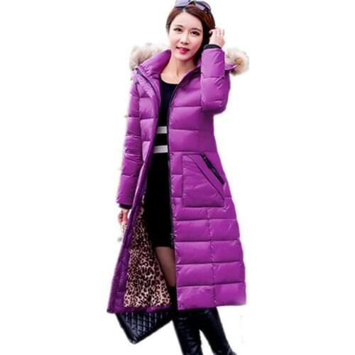 Quality High Women Hooded Slim Coat White Duck Down Jacket Winter Female Warm Coats Casacos De Inverno Feminino WXF155 s