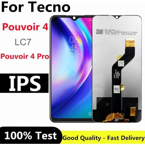 7.0" For Tecno Pouvoir 4 Pouvoir4 LC7 LCD Display Touch Screen Digiziter Assembly POUVOIR 4 Pro LCD Screen