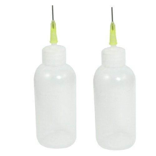 Quality 2PCS Clear White Needle Nozzle Plastic Sewing Machine Oil Bottle 50ml