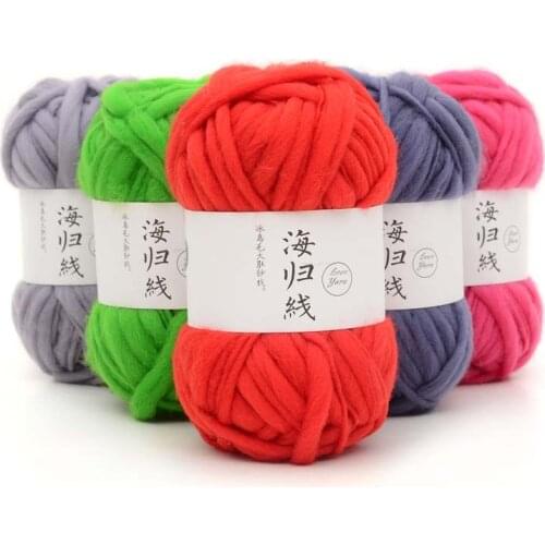 50g Ball Knitted Thread Fashion Thread Knitting Crochet Wholesale Sweater Yarn Colorful Supersoft Wool Thick colorful yarn