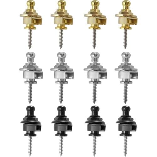 12 Pack Acoustic Electric Guitar Strap Lock Button for Guitar Lovers Musical Gift