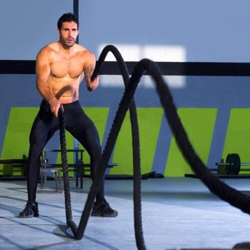 Battle rope fat burning training skipping rope strength training fitness skipping rope aggravated fighting rope movement