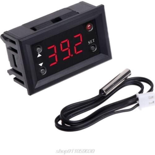 W1218 Digital Thermostat DC12V Temperature Controller For Incubator w/ Probe Red N11 20 Dropshipping