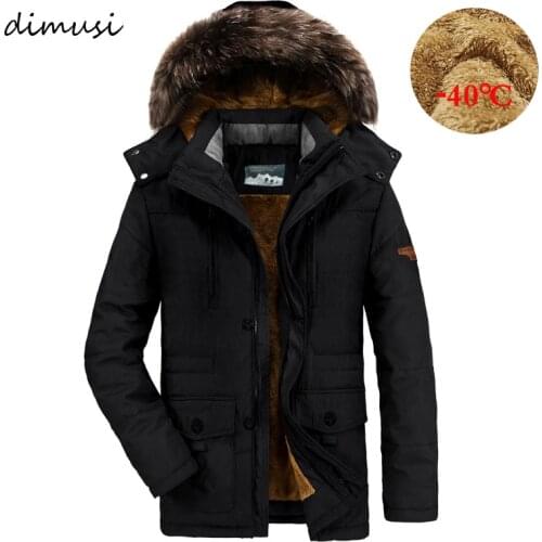 DIMUSI Men's Long Parkas