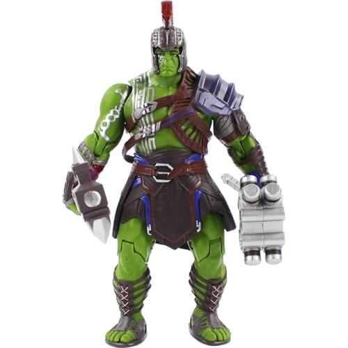21.5cm Super Hero Thor 3 Ragnarok War Hammer Battle Axe Gladiator Hulk BJD PVC Action Figure Collectible Model Toy
