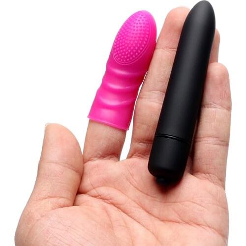 IKOKY Foreplay Long Bullet Vibrator Erotic Finger Vibrator Vagina Stimulation Sex Toys for Women G Spot Massager
