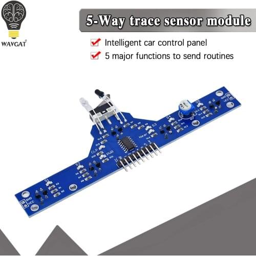 Smart Electronics Five road tracing module tracing sensor tracking module 5 functions to send routines TCRT5000