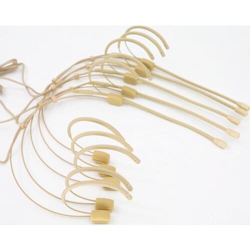 5pcs Pro Headset Headworn Condenser Microphone For Sennheiser Wireless Body-Pack Transmitter 3.5mm Screw Locking Plug