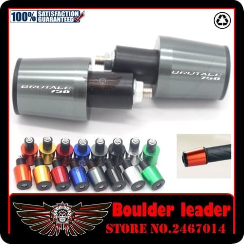 Motorcycle Accessories 7/8'' 22MM Handlebar Grips Handle Bar Cap End Plugs For MV Agusta Brutale 750 Brutale750 2001-2005