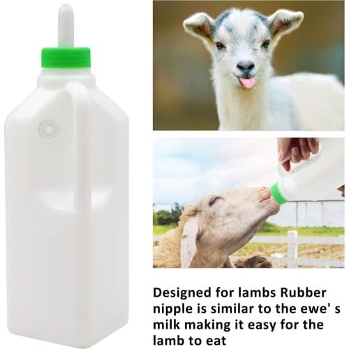 Milk Lambs Feeder Bottle 850ml Baby Lamb Pet Drinker Drinking Feeder Feeding Tools No Leakage Ergonomic Handle Lamb Feeding