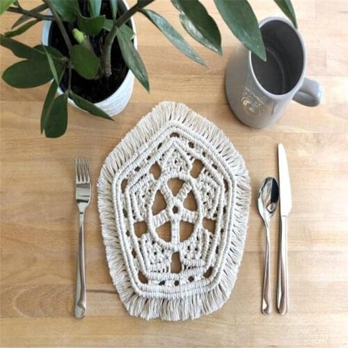 Macrame doily Macrame trivet Boho inspired table decor