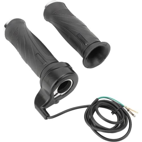Motorcycle Throttle Handle Grip Cable 3 Pin Rubber Twist Grips Gas Throttle Handle Fit For Electric Scooter ATV Speed Control