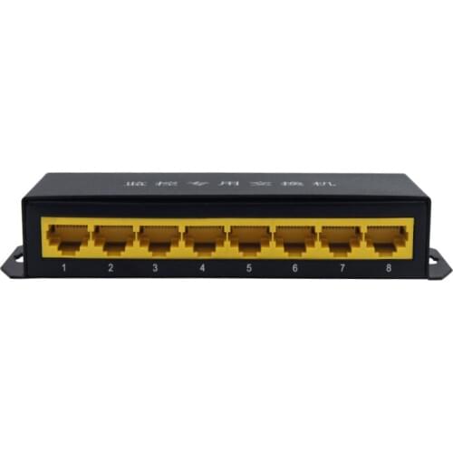1 piece 100M 8 port network switch 100M8 port network monitoring dormitory set line splitter