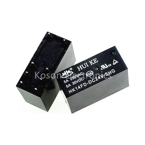 1 Pcs HK14FD-DC24V-SHG 5A 8 PIN Relays