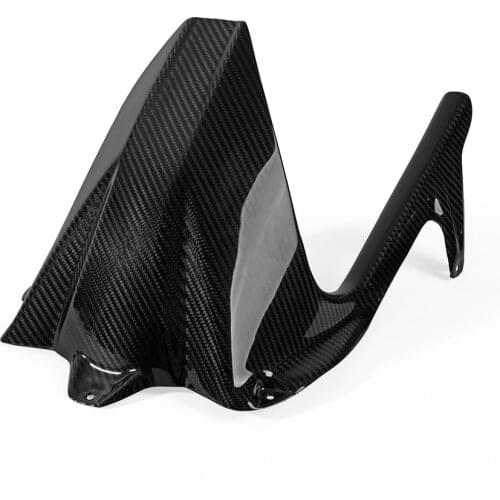 100% Motorcycle Gloss Real Carbon Fiber Rear Hugger Chain Guard Rear Fender Chain Cover For BMW S1000RR S 1000RR 2009-2018