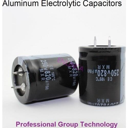 4pcs EC933 Good quality 250v820uf Radial DIP Aluminum Electrolytic Capacitors 250v 820uf Tolerance 20% size 30x35MM 20