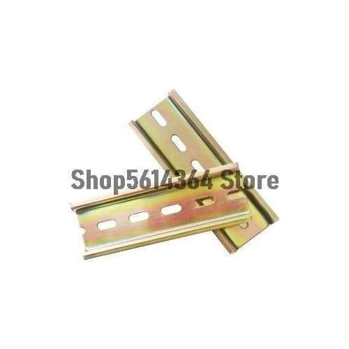 5pcs Universal Type 35mm 0.5 Meter Aluminum Slotted DIN Rail for C45 DZ47 Terminal Blocks Contactor etc