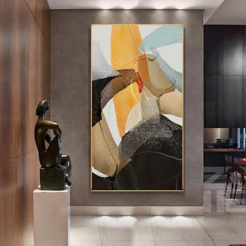 Abstract Colorful Geometry Module Canvas Painting Wall Art Nordic Posters and Prints Wall Pictures for Living Room Decoration