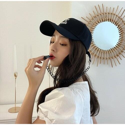 Dad Hat INS Creative Whistle Baseball Cap Punk Hip Hop Caps Cotton Adult Casual Solid Adjustable Unisex Chain Caps Snapback