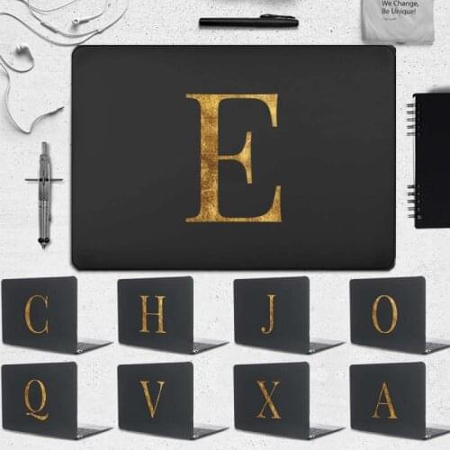 Laptop Cases for Apple MacBook Pro 15" A1398 A1707 A1990/Pro 16" A2141 /Macbook Pro 13"Matte Initial Letter Pattern Hard Shell