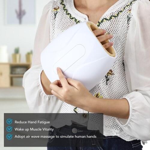 Electric Air Compression Hand Massager Heated Finger Stiffness Acupuncture Point Massage Relaxation Machine Rechargeable