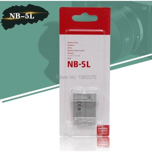 NB-5L Battery For Canon IXUS 870 860 850 800 90 900 960 970 980 990 SX200 SX210 SX220 S110 S100V SX230 IS For Canon NB-5L