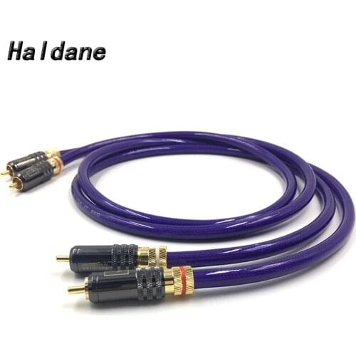 Haldane Pair Type-3 WBT-0144 RCA Audio Cable 2RCA Male to Male Interconnect Audio Cable with Van Den Hul MC SILVEB-IT 65
