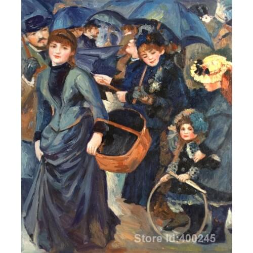 Famous paintings of Pierre Auguste Renoir The Umbrellas reproduction Oil on canvas High quality Hand painted