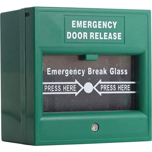 Access control emergency break glass door release button security panic box B05