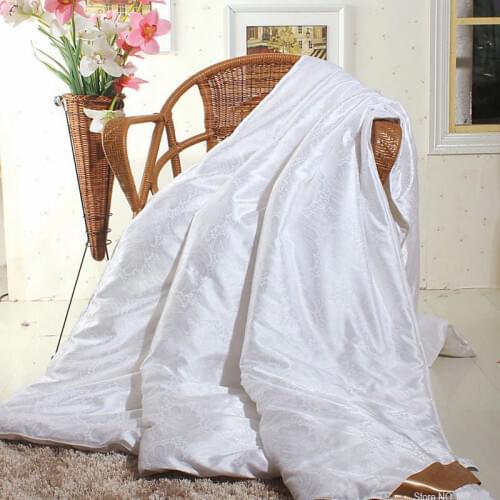 Summer/winter Silk Blanket/quilt King Queen Full Twin Size White/red Color Comforter/quilt/duvet/blanket Filler Bed Comforter