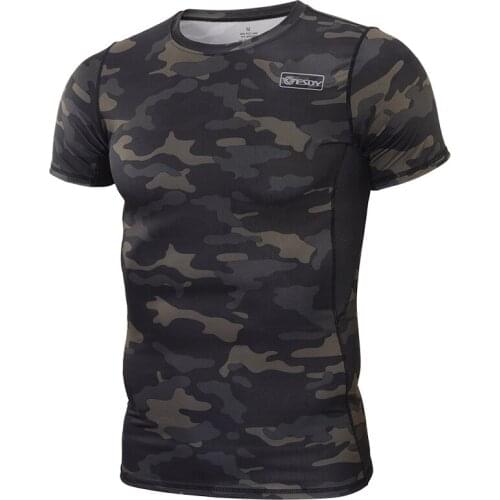 Mege Tactical Military T-Shirt Camflage Army Combat Hunting Outdoor Short Sleeve Shirt Fast Dry Stretchable Male Top Tee Airsoft